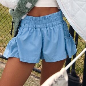 FP Movement “Get Your Flirt On” Sky Blue Athletic Shorts